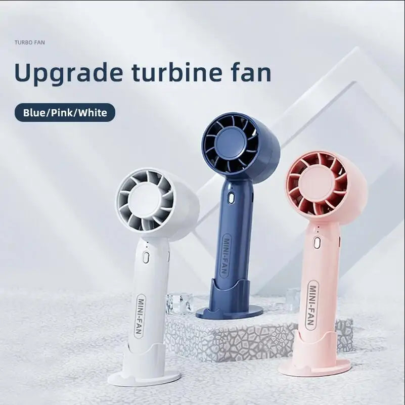 Portable Hand Fan Air Fan Cooler Outdoor Electric Fan Portable Air Conditioner Mini Cooler Cooling USB Rechargeable Cold Fan